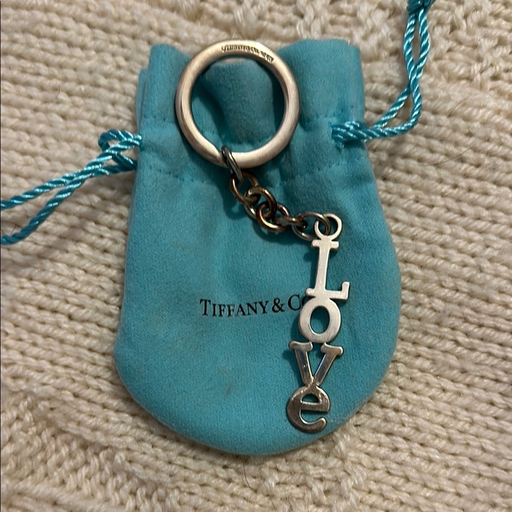 Tiffany & Co. Silver Love Keychain